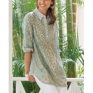 Soft Surroundings Tabitha Floral Paisley Tunic